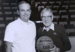 Coach Vetter with legendary coach John Wooden Stu Vetter and John Wooden