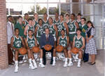 Flint Hill 85-86: Aaron Bain, Scooter Berry, Kevin Blake, Bebe Bocachica, D.J. Bourgeios, Brian Domalik, Bobby Graves, David Harris, Leslie Hughes, Cameron Jackson, Sam Jefferson, Dennis Scott, Ronny Thompson, Jason Wallace, Charles Wigginton Stu Vetter with his undefeated Flint Hill team