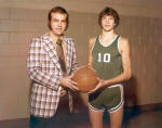 Vetter w/ UNC Star Mike Pepper (Vetter's First Div. 1 Player)